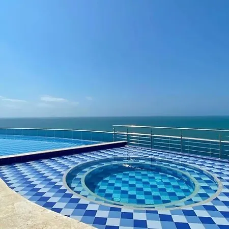 Hermoso Penthouse 360 Frente Al Mar Caribe * Cartagena